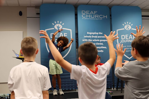 Logan pretending to be a tree